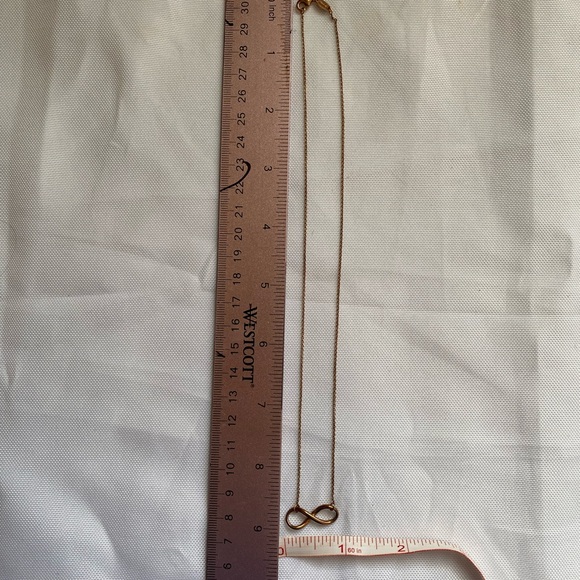 Rose Gold Infinity Necklace - Picture 3 of 3